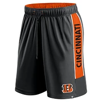 Short noir Fanatics pour hommes des Bengals de Cincinnati Gagnez le match