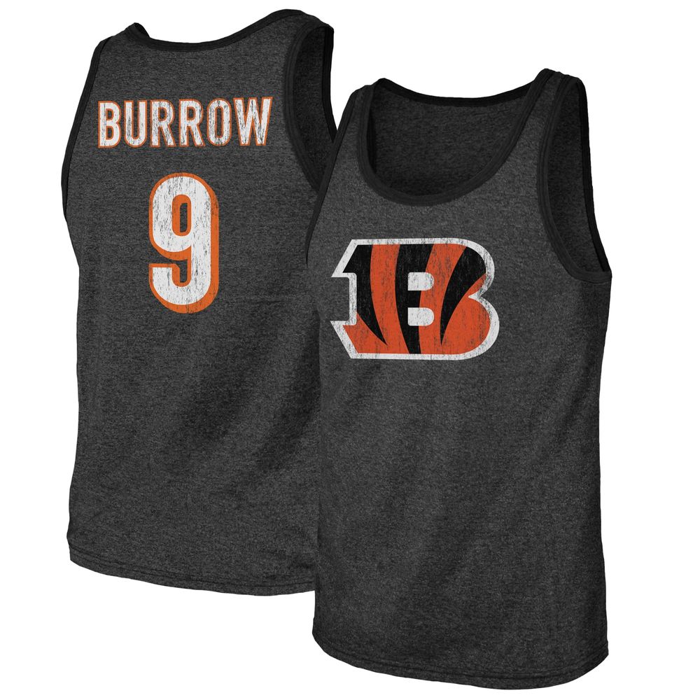 Women's Majestic Threads Joe Burrow Black Cincinnati Bengals Name