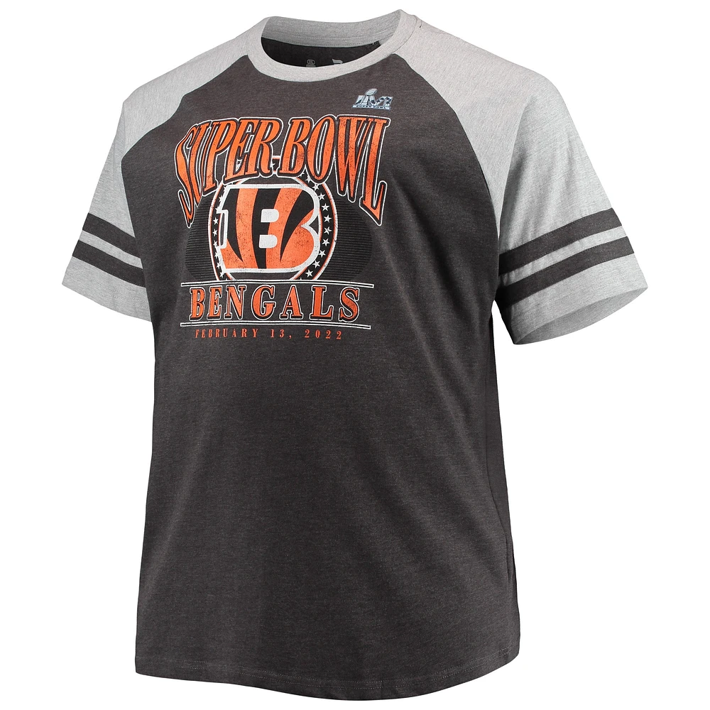 Men's Fanatics Charcoal Cincinnati Bengals Super Bowl LVI Bound Big & Tall T-Shirt