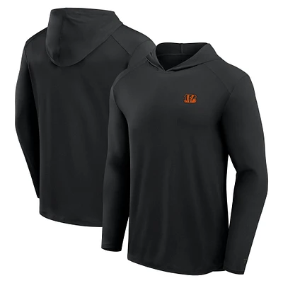 T-shirt à capuche manches longues Fanatics gris Cincinnati Bengals Front Office Power Mono pour hommes