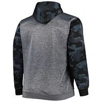 Chandail à capuchon camouflage Big & Tall Fanatics Heather Charcoal pour hommes des Bengals de Cincinnati