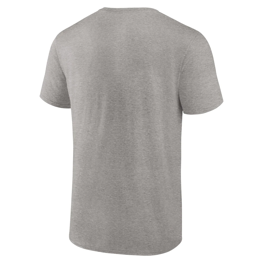 Men's Fanatics Heather Gray Cincinnati Bengals Primary Logo T-Shirt