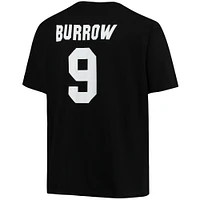 Men's Fanatics Joe Burrow Black Cincinnati Bengals Big & Tall Player Name Number T-Shirt