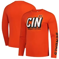 Men's Fanatics  Orange Cincinnati Bengals Long Sleeve T-Shirt