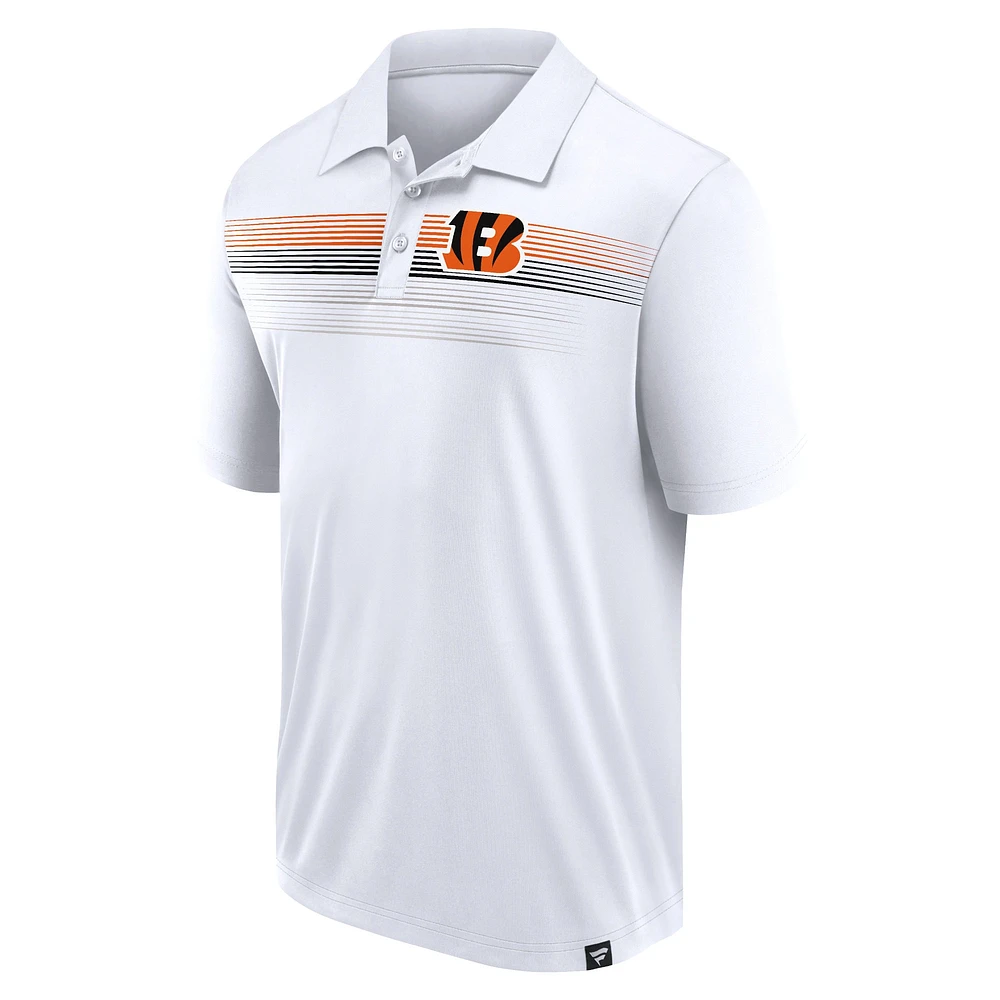 Men's Fanatics White Cincinnati Bengals Big & Tall Sublimated Polo