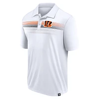 Polo sublimé blanc Big & Tall Fanatics pour hommes des Bengals de Cincinnati