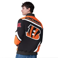 Veste de course à boutons-pression G-III Extreme Black Cincinnati Bengals Maximum pour homme