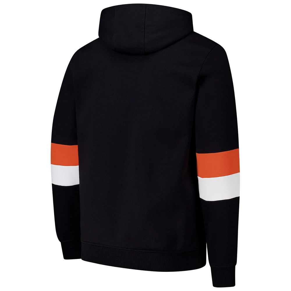 Sweat à capuche adaptatif G-III Sports by Carl Banks noir/orange pour homme Cincinnati Bengals Faceoff