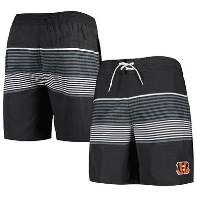 Short de bain Cincinnati Bengals Coastline Volley G-III Sports by Carl Banks pour homme Noir