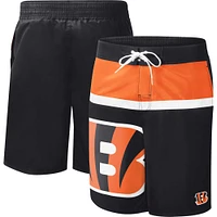 Maillot de bain G-III Sports by Carl Banks Cincinnati Bengals Sea Wind pour homme - Noir