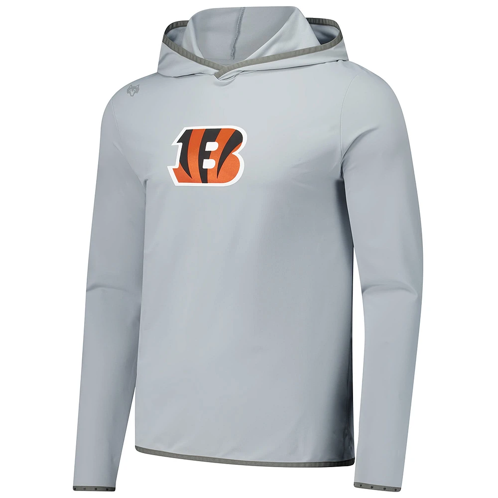 Men's Greyson Clothiers Gray Cincinnati Bengals Colorado Long Sleeve Hoodie T-Shirt