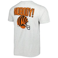 Men's Homage Ash Cincinnati Bengals Hyper Local Tri-Blend T-Shirt