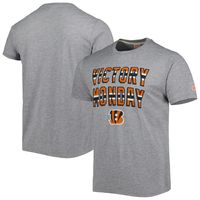 Men's Homage Gray Cincinnati Bengals Victory Monday Tri-Blend T-Shirt