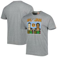 Men's Homage Ja'Marr Chase & Joe Burrow Heathered Gray Cincinnati Bengals NFL Jam Tri-Blend T-Shirt