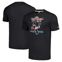 T-shirt à trois mélanges Hommage Ja'Marr Chase Heathered Charcoal Cincinnati Bengals NFL Blitz Player pour hommes