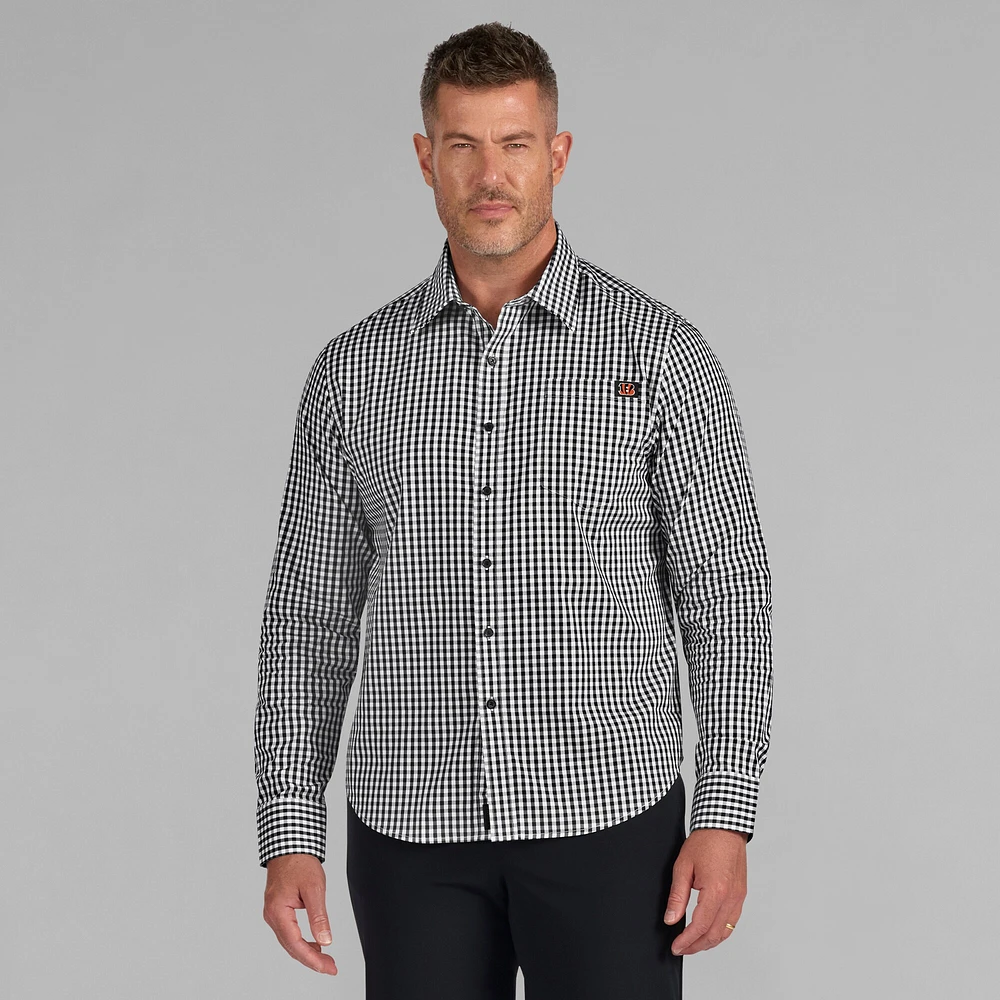 Chemise boutonnée à manches longues pour homme J. Palmer Black Cincinnati Bengals Dual Threat