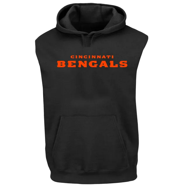 Men's Joe Burrow Black Cincinnati Bengals Big & Tall Muscle Pullover Hoodie