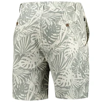 Short Amphib imprimé Monstera lavé au sable des Bengals de Cincinnati gris Margaritaville pour hommes