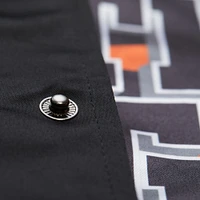 Men's Mitchell & Ness Black Cincinnati Bengals Double Down Satin Full-Snap Jacket