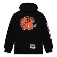 Sweat à capuche noir Mitchell & Ness Cincinnati Bengals Gridiron Classics Big Face 7.0 pour hommes