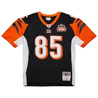 Maillot réplique Mitchell & Ness Chad Johnson noir pour homme des Bengals de Cincinnati 2004 Legacy