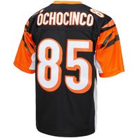 Men's Mitchell & Ness Chad Ochocinco Black Cincinnati Bengals Big Tall 2009 Retired Player Replica Jersey