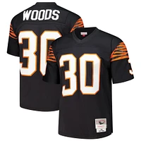 Maillot réplique Mitchell & Ness Ickey Woods noir pour homme des Bengals de Cincinnati 1988 Legacy