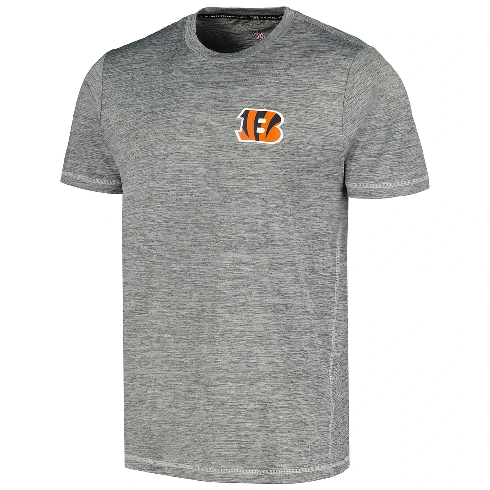 Men's MSX by Michael Strahan Black Cincinnati Bengals Motion Space-Dye T-Shirt