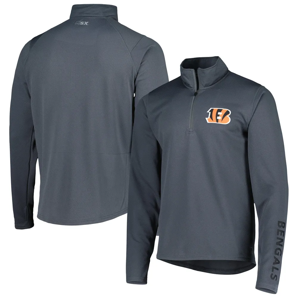 Lids Cincinnati Bengals MSX by Michael Strahan Half-Zip Hoodie