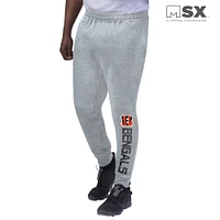 Pantalon de jogging MSX by Michael Strahan gris chiné Cincinnati Bengals pour homme