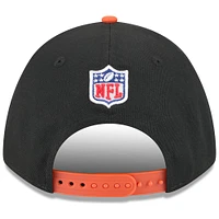 Men's New Era Black/Orange Cincinnati Bengals 2025 NFL Draft 9FORTY M-Crown A-Frame Adjustable Hat