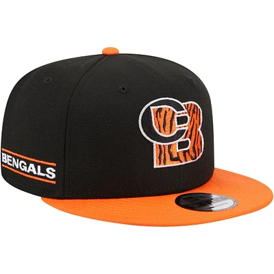 Men's New Era Black/Orange Cincinnati Bengals City Originals 9FIFTY Snapback Hat