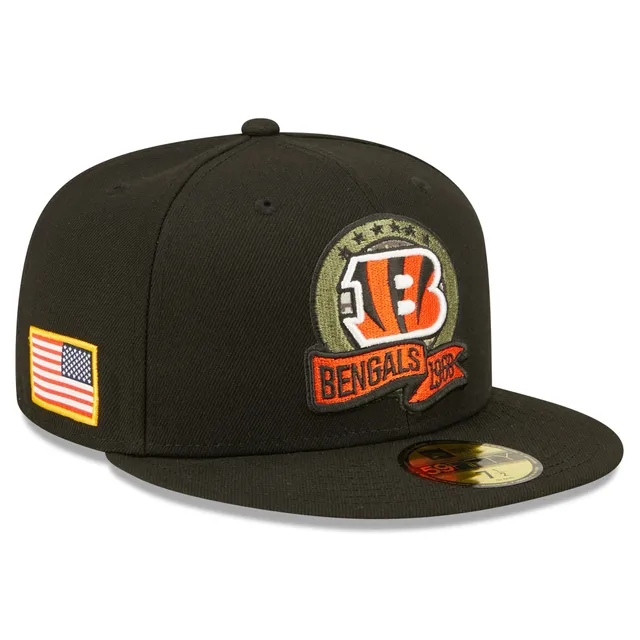 Men's New Era Cream/Black Cincinnati Bengals 2022 Inspire Change 59FIFTY  Low Profile Fitted Hat