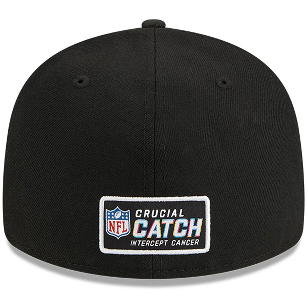 Casquette ajustée 59FIFTY Low Profile NFL Crucial Catch des Bengals de Cincinnati New Era pour hommes, noire