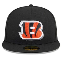 Casquette ajustée 59FIFTY NFL Draft 2024 Cincinnati Bengals New Era noire pour homme