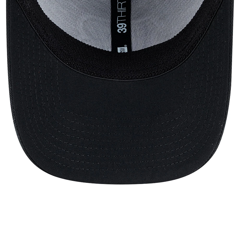 Casquette flexible 39THIRTY noire des Bengals de Cincinnati New Era pour hommes