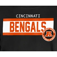 T-shirt imprimé haute densité Cincinnati Bengals 3rd Down pour homme New Era noir