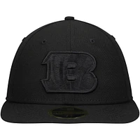 Men's New Era Black Cincinnati Bengals on Low Profile 59FIFTY II Fitted Hat