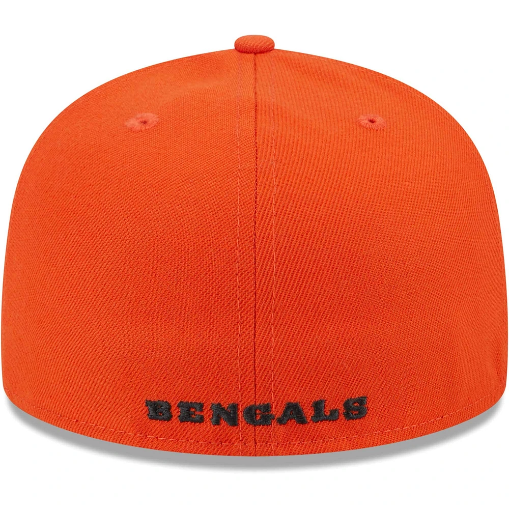 Casquette ajustée 59FIFTY Gameday des Bengals de Cincinnati New Era noire pour hommes