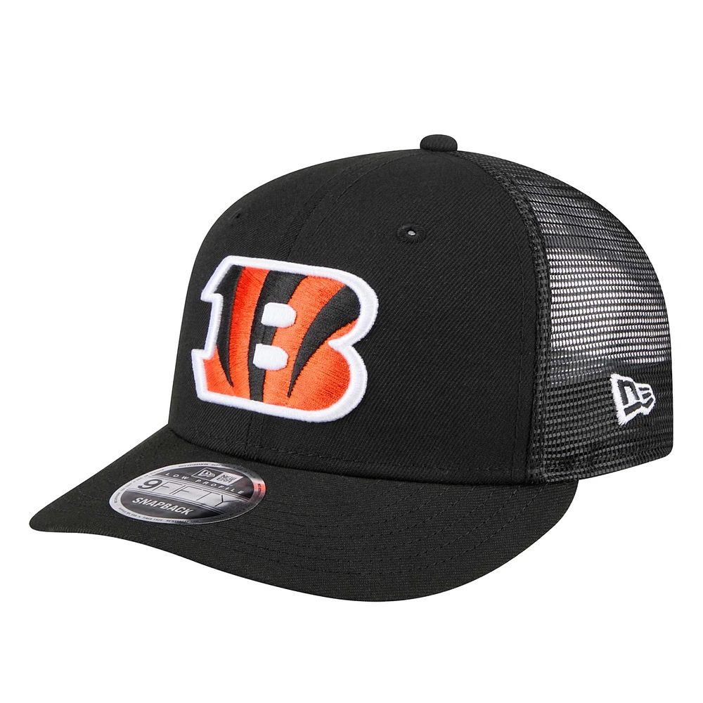 Casquette Snapback Low Profile 9FIFTY Cincinnati Bengals de New Era pour homme noire