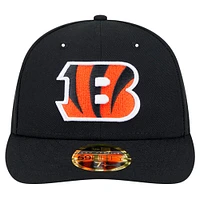 Men's New Era Black Cincinnati Bengals Omaha Low Profile 59FIFTY Fitted Hat