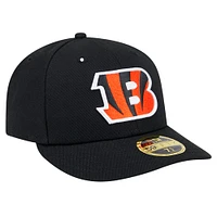 Casquette ajustée à profil bas 59FIFTY des Bengals de Cincinnati Omaha pour homme New Era noire