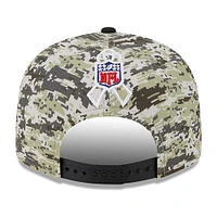 Casquette Snapback 9FIFTY New Era camouflage/noir des Cincinnati Bengals 2023 Salute To Service pour hommes