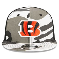 Casquette New Era Camo Cincinnati Bengals Dark Trucker 9FIFTY Snapback pour homme