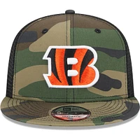 Men's New Era Camo Cincinnati Bengals  Main Trucker 9FIFTY Snapback Hat