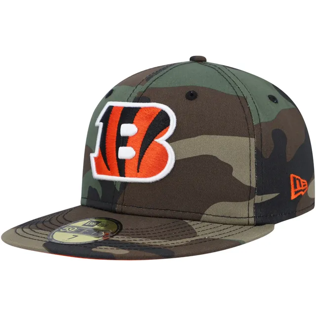 Men's '47 Black Cincinnati Bengals Franchise Logo Fitted Hat