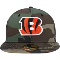 Men's New Era Camo Cincinnati Bengals Woodland 59FIFTY Fitted Hat