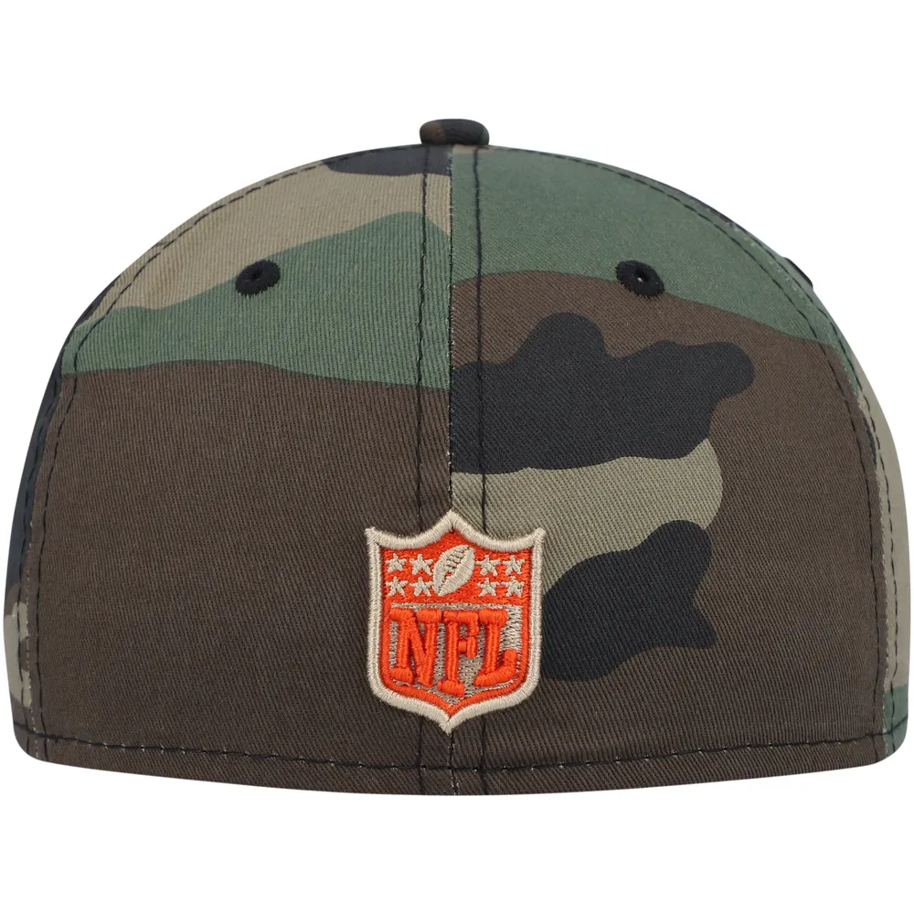 New Era Men's New Era Camo Cincinnati Bengals Woodland Logo 59FIFTY Fitted  Hat