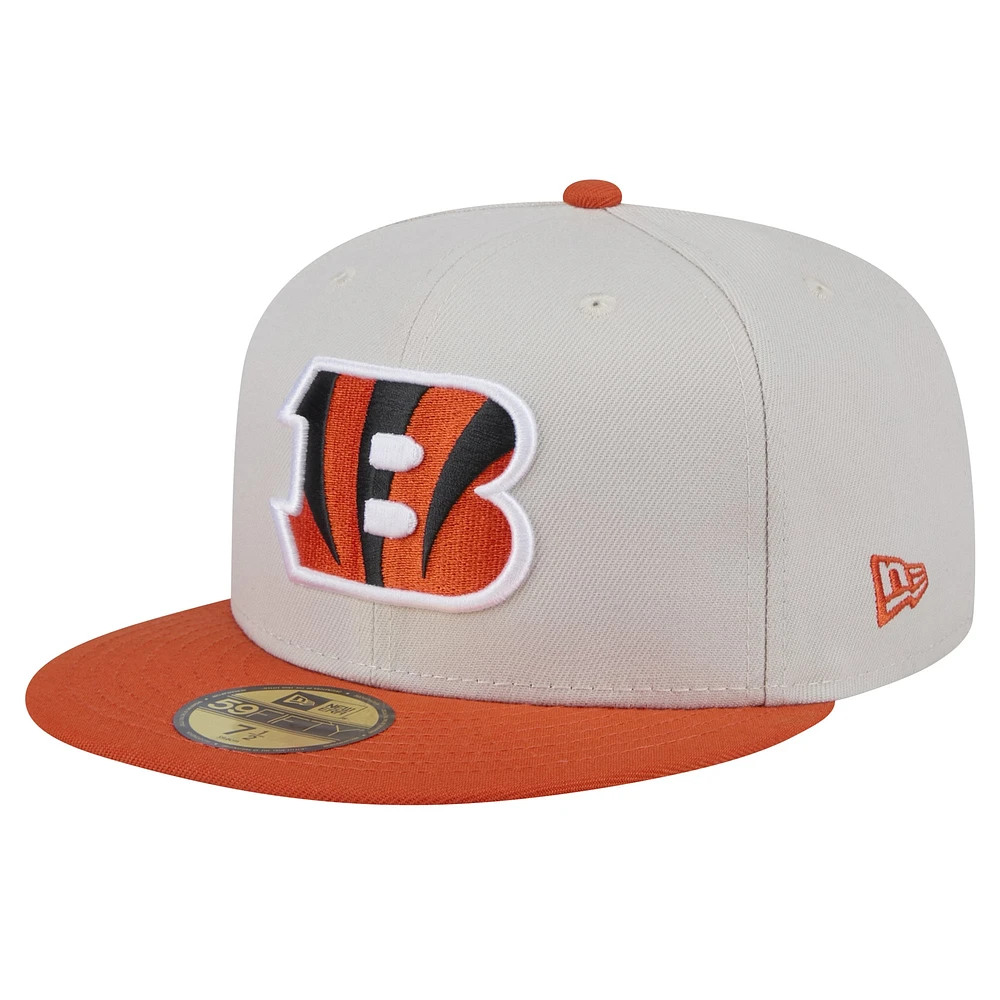 Casquette ajustée 59FIFTY Stoney des Bengals de Cincinnati New Era pour hommes