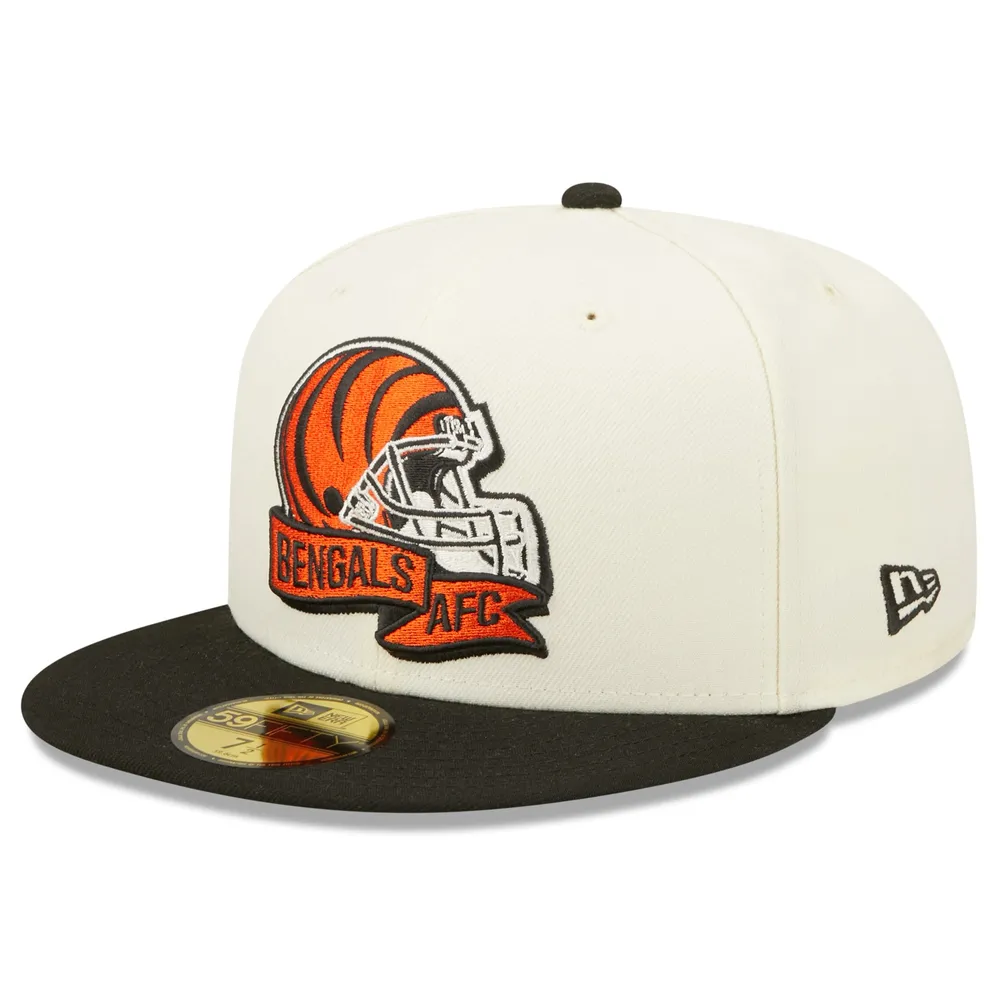 New Era Men's New Era Cream/Black Cincinnati Bengals 2022 Sideline 59FIFTY  Fitted Hat